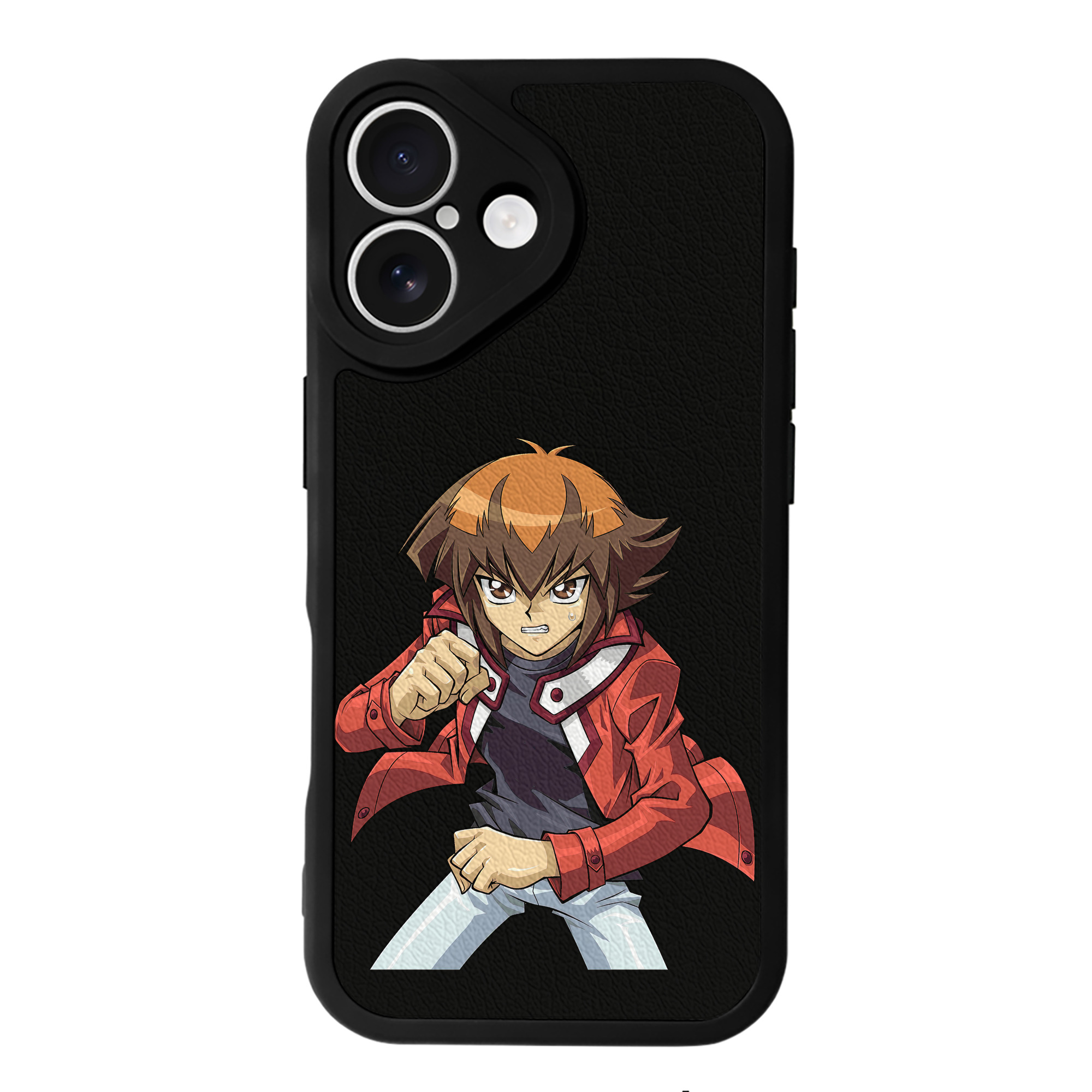 （画像用） 遊☆戯☆王 Yu-Gi-Oh! 【iPhone 16シリーズ対応】シリコンスマホケース（レザー調） 材質：シリコン
